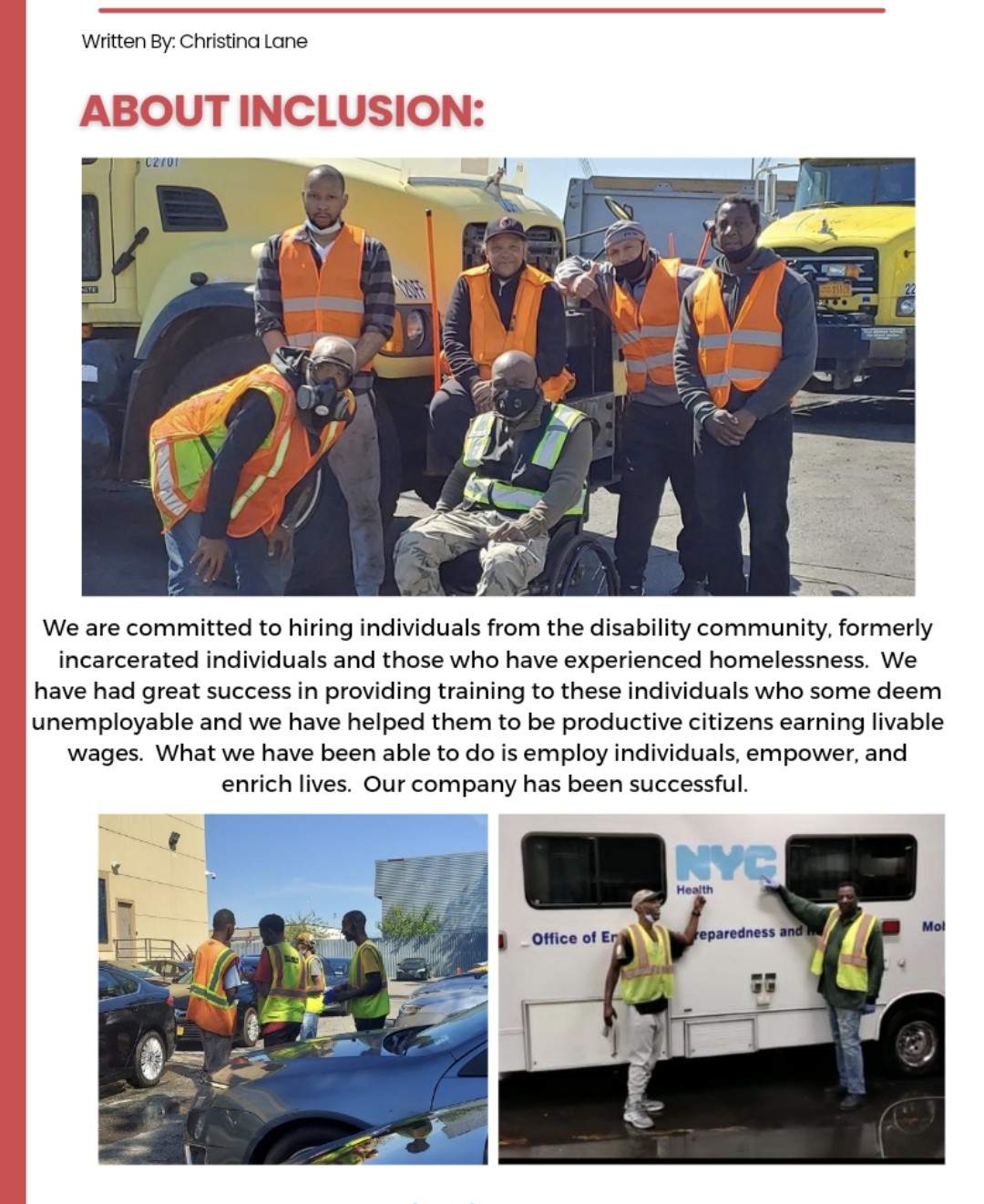About Inclusion newsletter