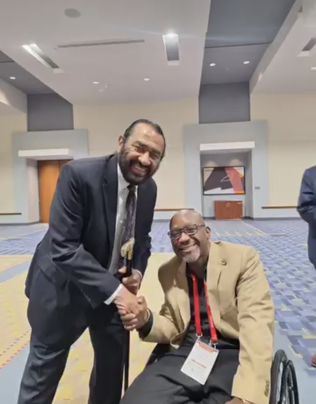Edward Funches with Congressman Al Green at ALC 54