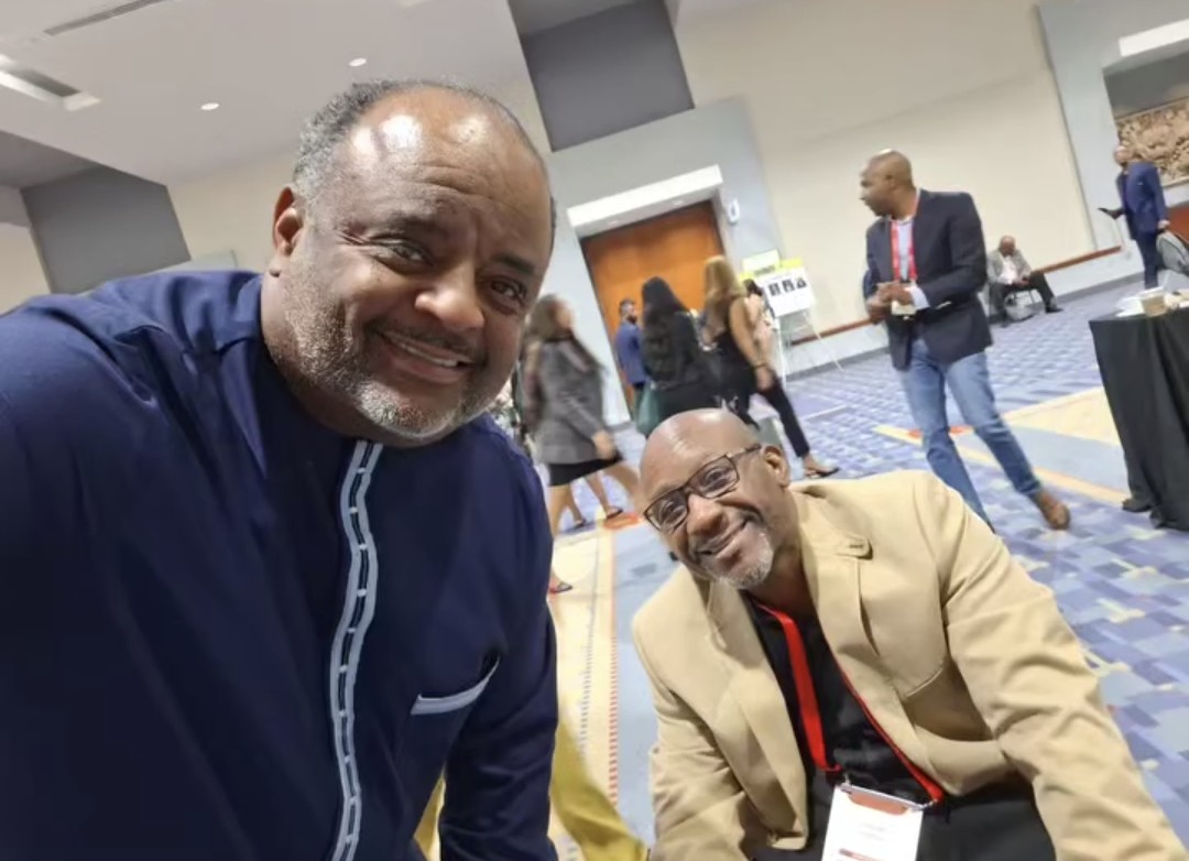 Edward Funches with Roland Martin at ALC 54