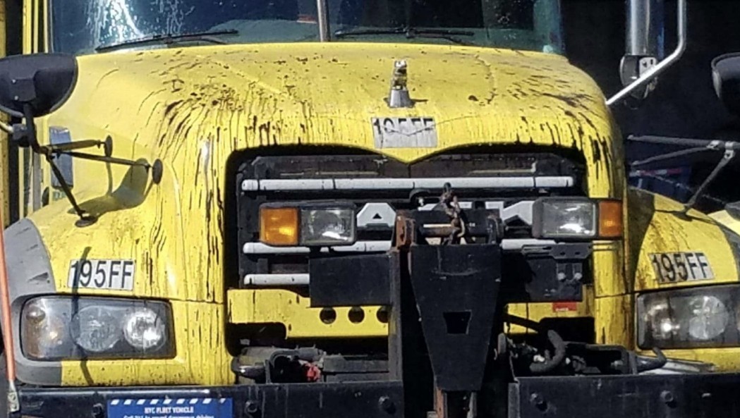 NYC fleet truck before detailing