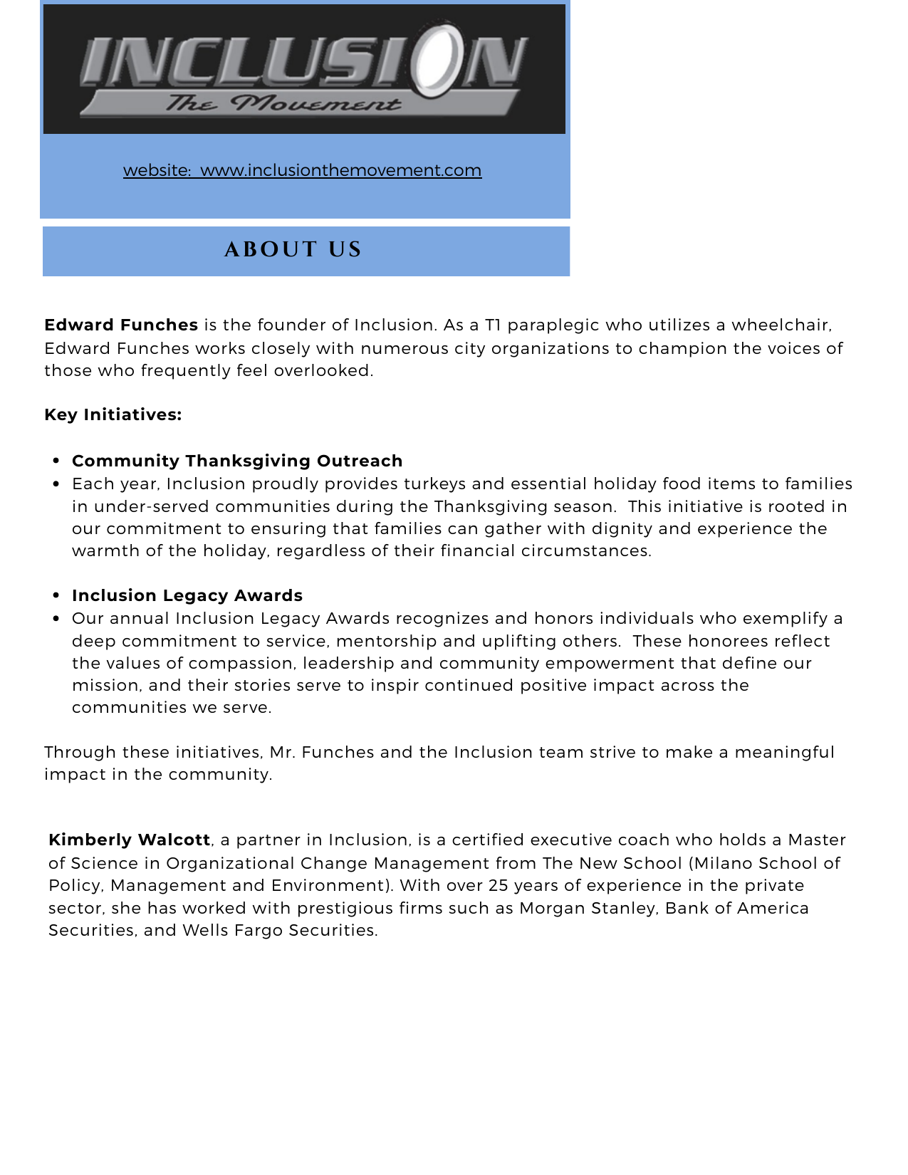 Inclusion The Movement Capability Statement page 2